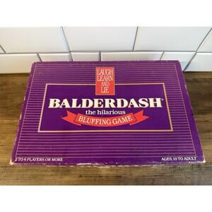 Balderdash Board Game Vintage 1984 Hilarious Bluffing Game Complete